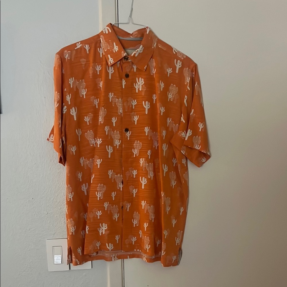 Island Republic Terracotta Cactus Print Shirt